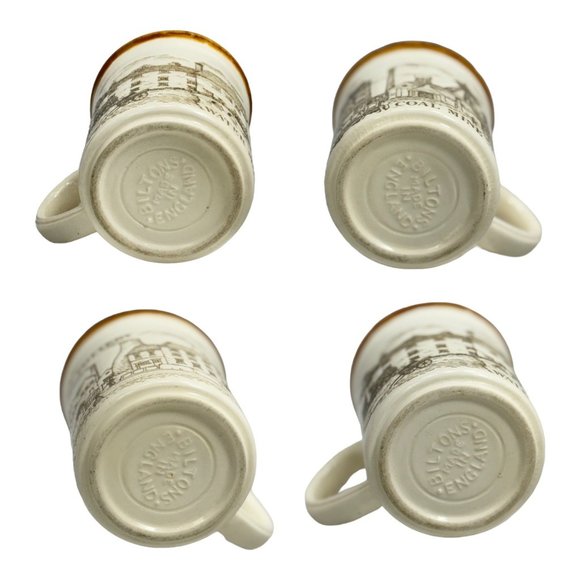 Biltons Vintage Ceramic Scenic Coffee Mugs Made in England Set 0f 4 - Picture 7 of 7